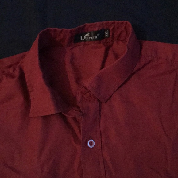 Burgundy Button Down - Picture 3 of 4